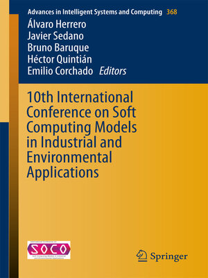cover image of 10th International Conference on Soft Computing Models in Industrial and Environmental Applications